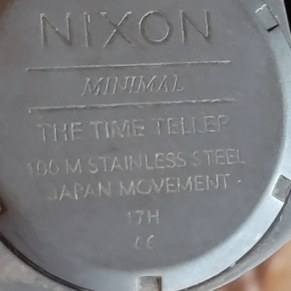 Nixon The Time Teller Black Metal Stainless Steel Watch